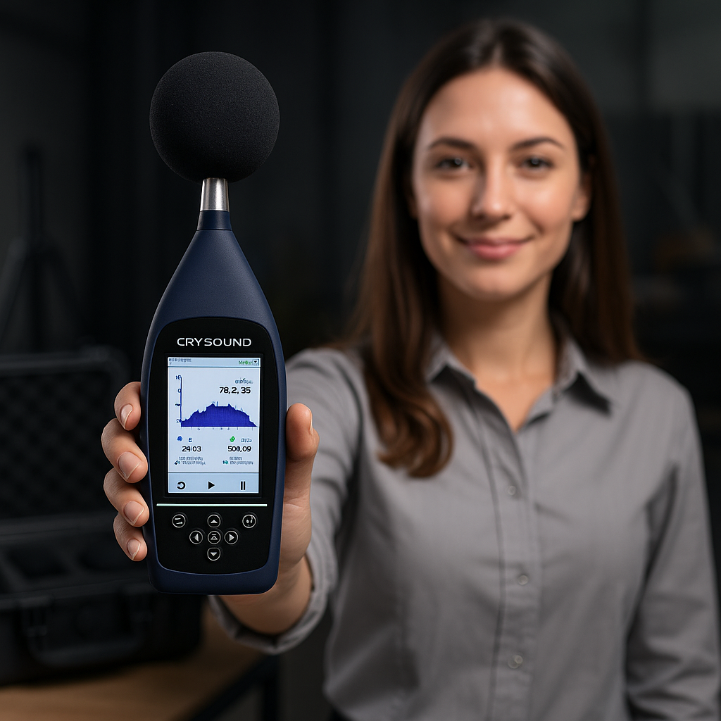 CRY2851 Classe 1 – Sonômetro com kit completo